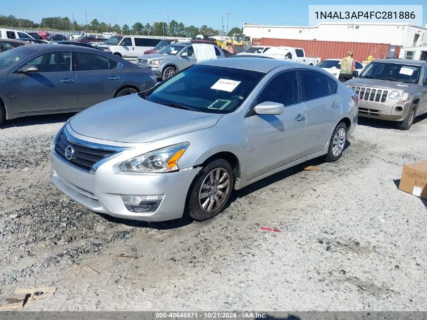 2015 Nissan Altima 2.5/2.5 S/2.5 Sl/2.5 Sv VIN: 1N4AL3AP4FC281886 Lot: 40648871