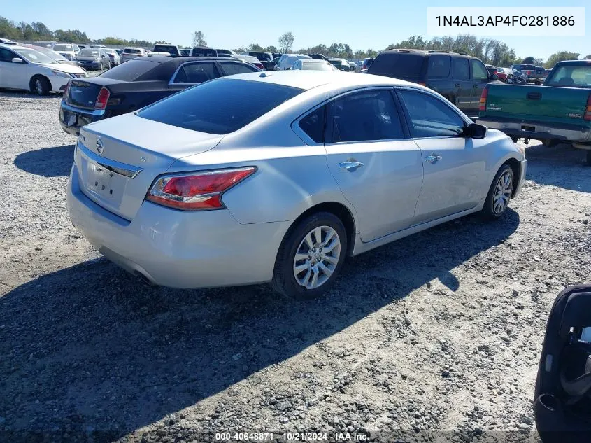 2015 Nissan Altima 2.5/2.5 S/2.5 Sl/2.5 Sv VIN: 1N4AL3AP4FC281886 Lot: 40648871