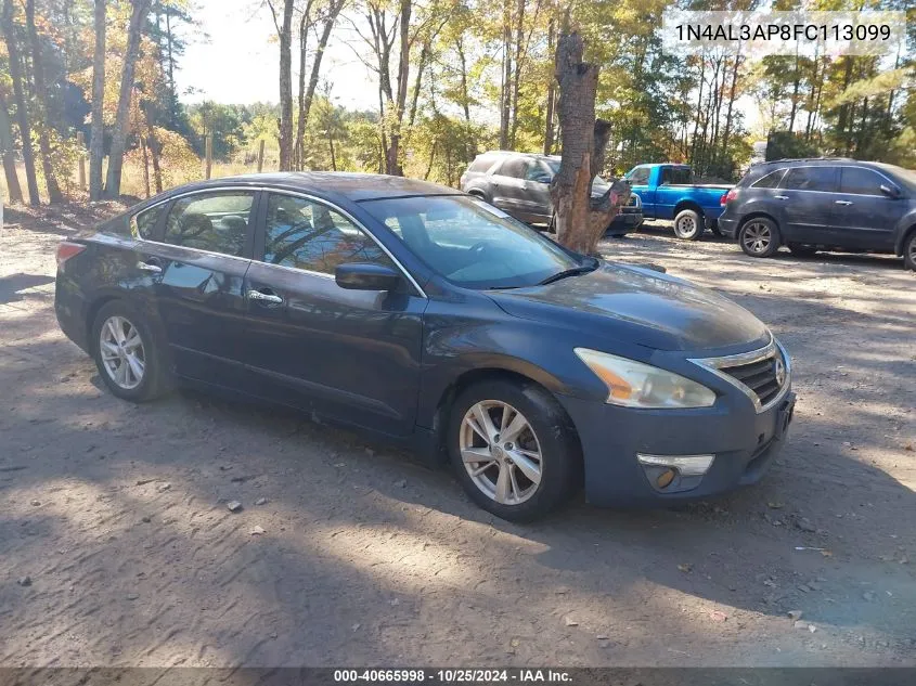 2015 Nissan Altima 2.5 Sv VIN: 1N4AL3AP8FC113099 Lot: 40665998