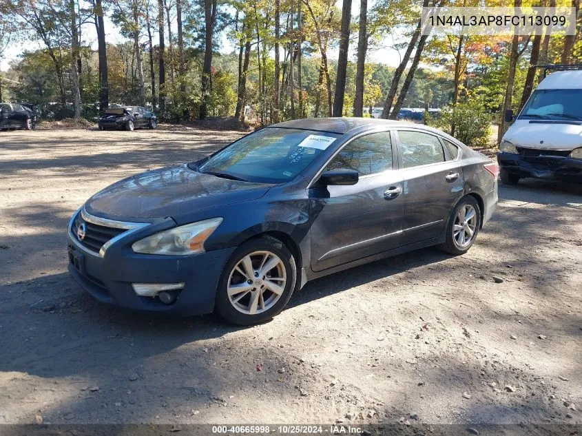 2015 Nissan Altima 2.5 Sv VIN: 1N4AL3AP8FC113099 Lot: 40665998