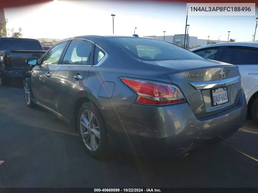 2015 Nissan Altima 2.5 Sv VIN: 1N4AL3AP8FC188496 Lot: 40669599