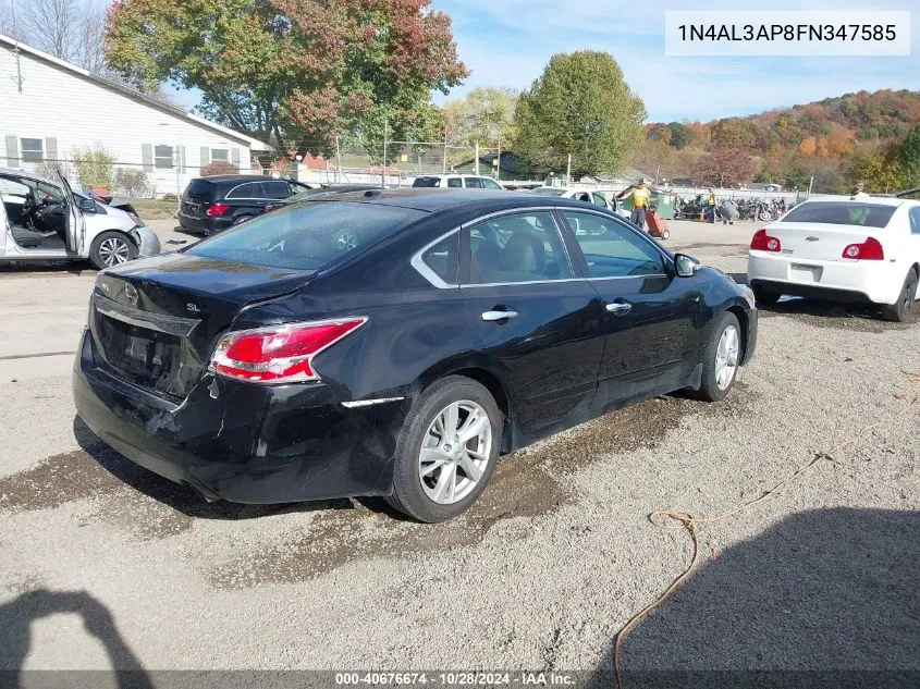 2015 Nissan Altima 2.5 Sl VIN: 1N4AL3AP8FN347585 Lot: 40676674