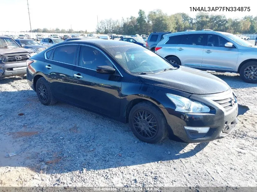 2015 Nissan Altima 2.5 S VIN: 1N4AL3AP7FN334875 Lot: 40689567