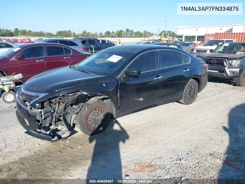 2015 Nissan Altima 2.5 S VIN: 1N4AL3AP7FN334875 Lot: 40689567