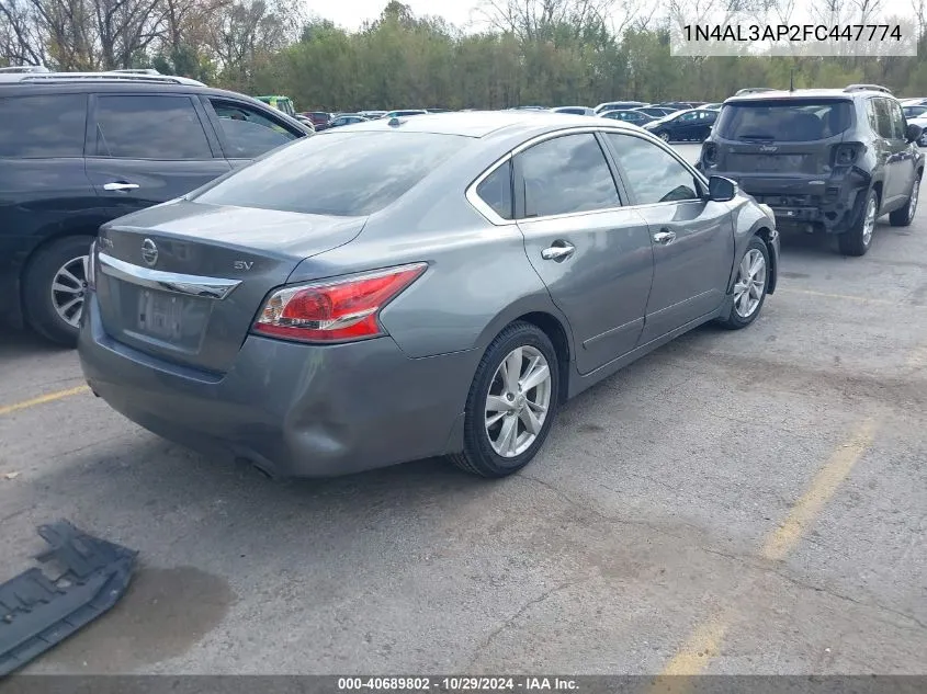 2015 Nissan Altima 2.5 Sv VIN: 1N4AL3AP2FC447774 Lot: 40689802