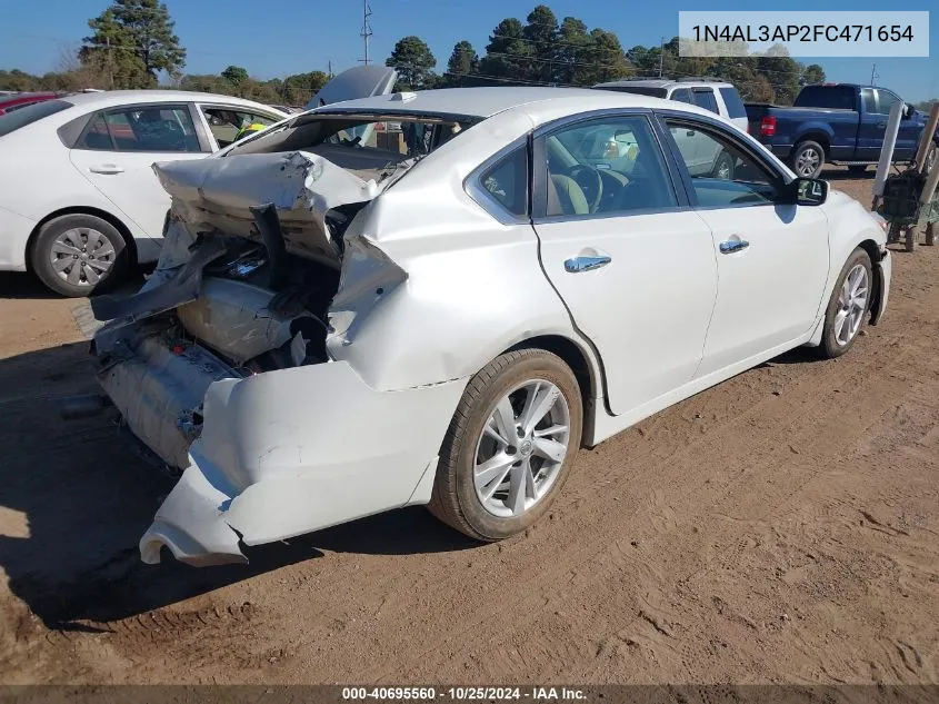 2015 Nissan Altima 2.5 Sv VIN: 1N4AL3AP2FC471654 Lot: 40695560