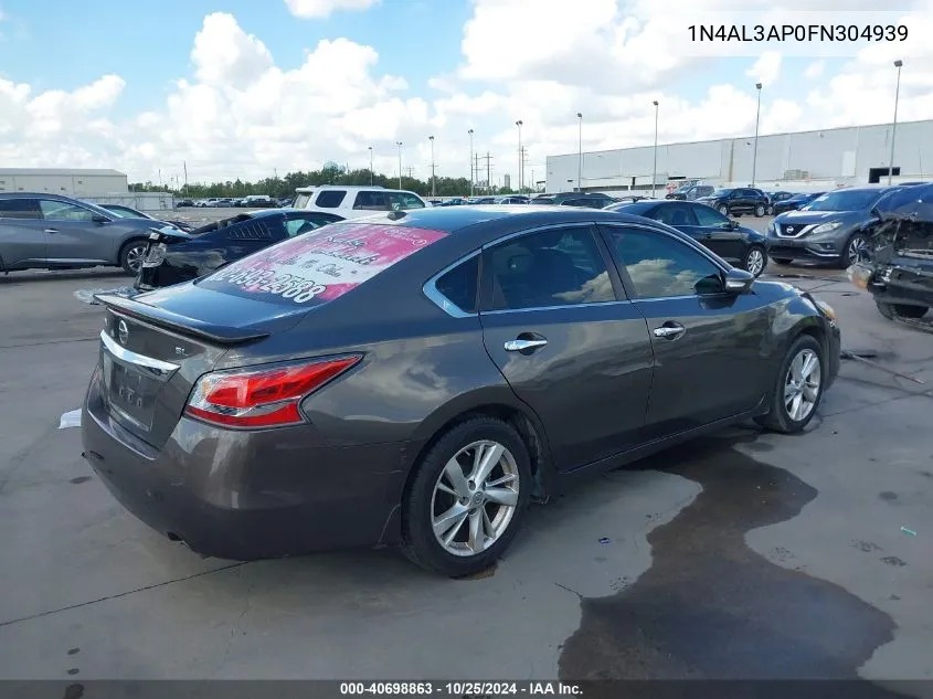 2015 Nissan Altima 2.5 Sl VIN: 1N4AL3AP0FN304939 Lot: 40698863