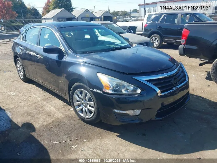 2015 Nissan Altima 2.5 S VIN: 1N4AL3AP1FN391931 Lot: 40698885