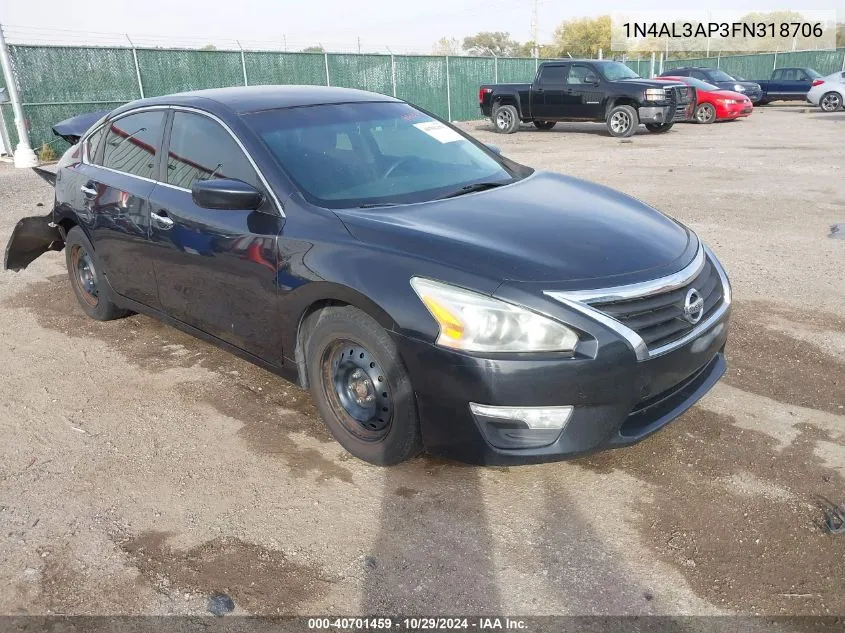 2015 Nissan Altima 2.5/2.5 S/2.5 Sl/2.5 Sv VIN: 1N4AL3AP3FN318706 Lot: 40701459