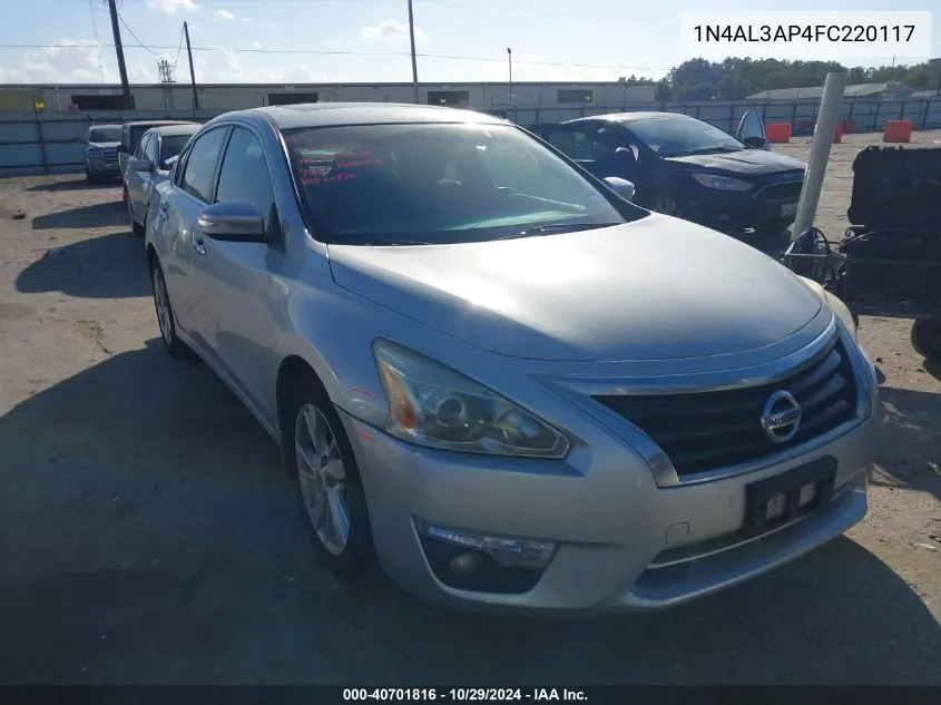 2015 Nissan Altima 2.5 Sv VIN: 1N4AL3AP4FC220117 Lot: 40701816