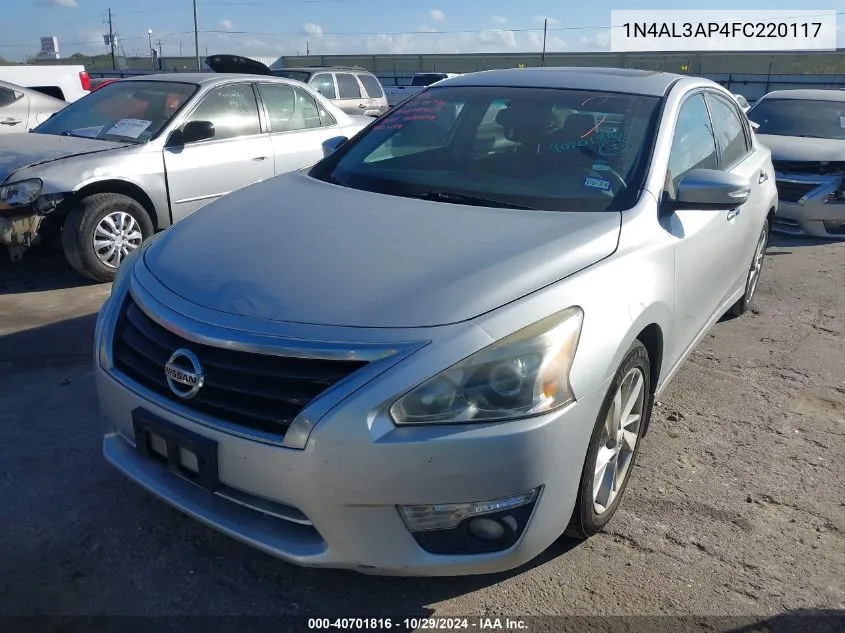 2015 Nissan Altima 2.5 Sv VIN: 1N4AL3AP4FC220117 Lot: 40701816