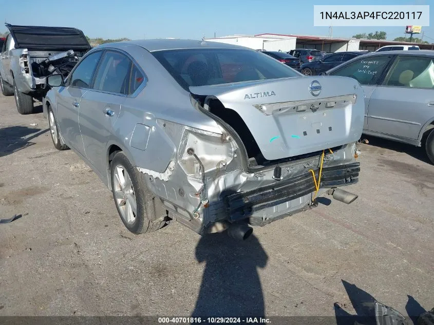 1N4AL3AP4FC220117 2015 Nissan Altima 2.5 Sv