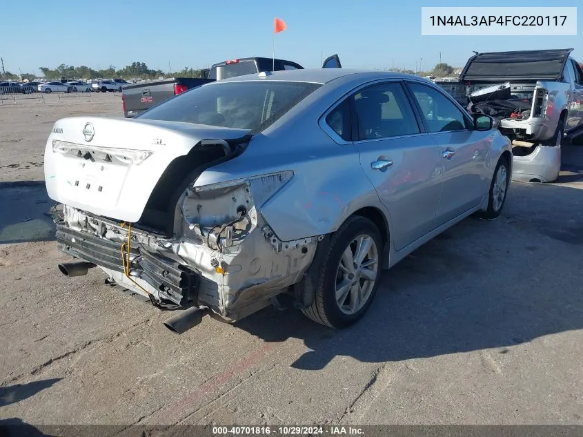 1N4AL3AP4FC220117 2015 Nissan Altima 2.5 Sv