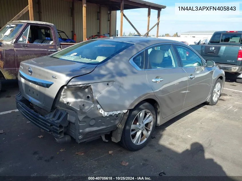 1N4AL3APXFN405843 2015 Nissan Altima 2.5 Sl