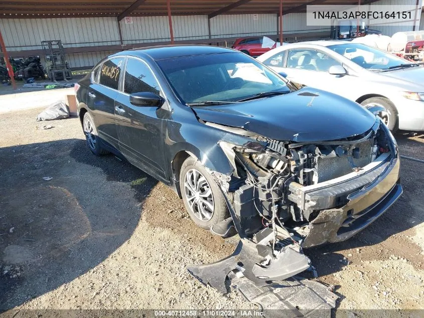 2015 Nissan Altima 2.5 S VIN: 1N4AL3AP8FC164151 Lot: 40712458