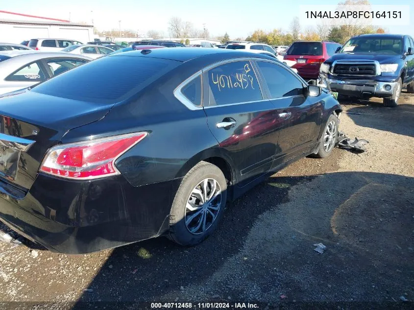 2015 Nissan Altima 2.5 S VIN: 1N4AL3AP8FC164151 Lot: 40712458