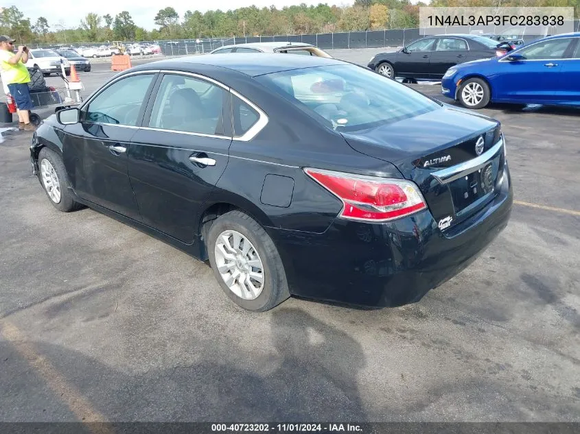 2015 Nissan Altima 2.5/2.5 S/2.5 Sl/2.5 Sv VIN: 1N4AL3AP3FC283838 Lot: 40723202