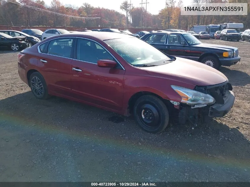 2015 Nissan Altima 2.5 S VIN: 1N4AL3APXFN355591 Lot: 40723905