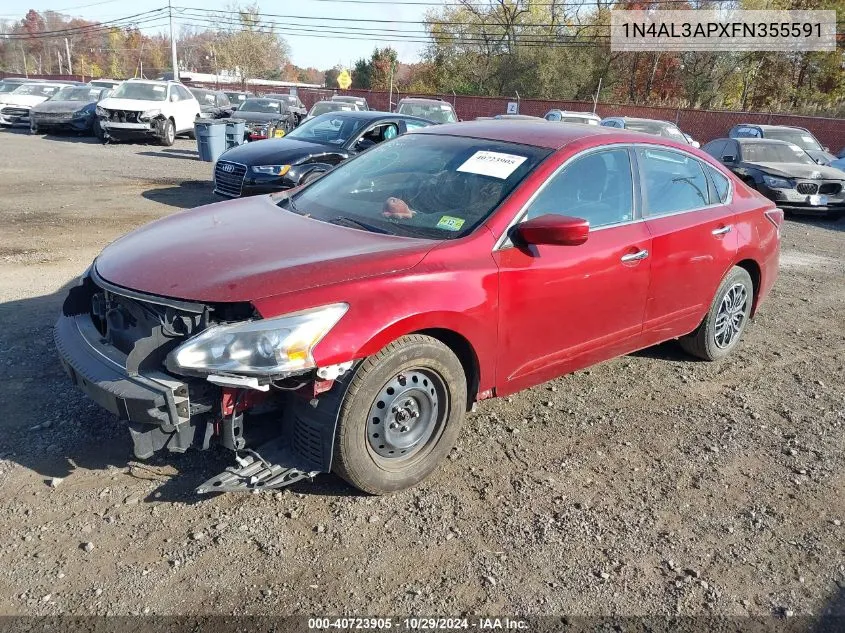 2015 Nissan Altima 2.5 S VIN: 1N4AL3APXFN355591 Lot: 40723905