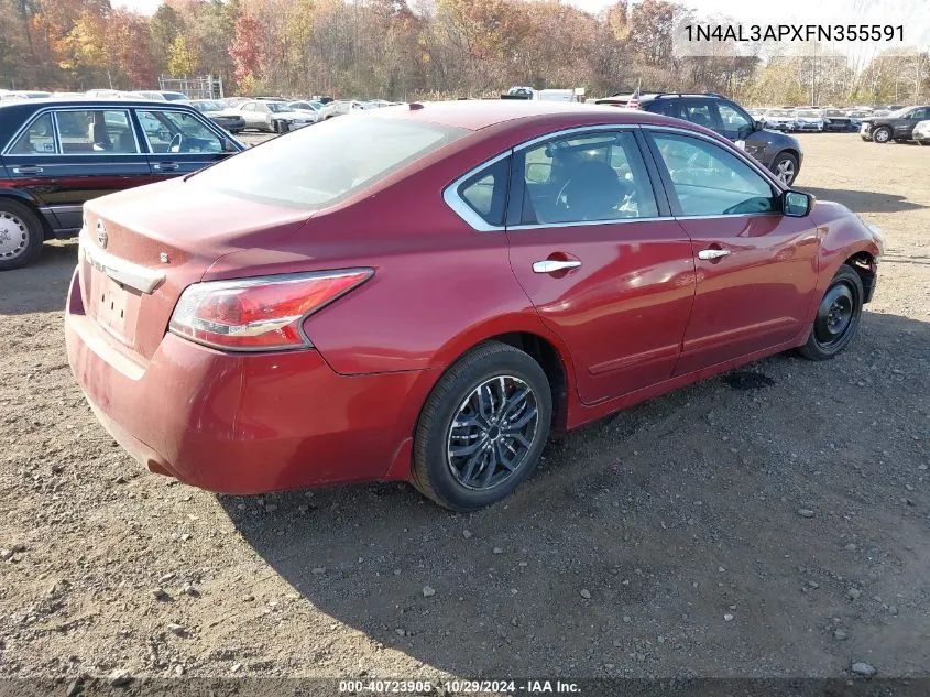 2015 Nissan Altima 2.5 S VIN: 1N4AL3APXFN355591 Lot: 40723905