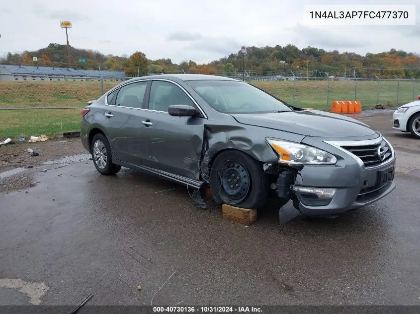 2015 Nissan Altima 2.5 S VIN: 1N4AL3AP7FC477370 Lot: 40730136