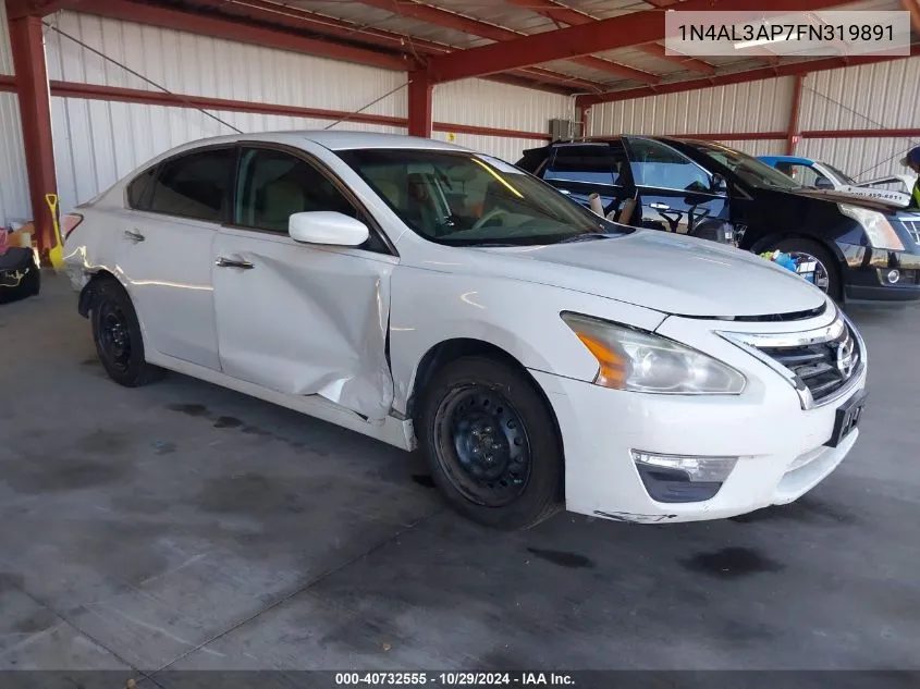 2015 Nissan Altima 2.5 S VIN: 1N4AL3AP7FN319891 Lot: 40732555