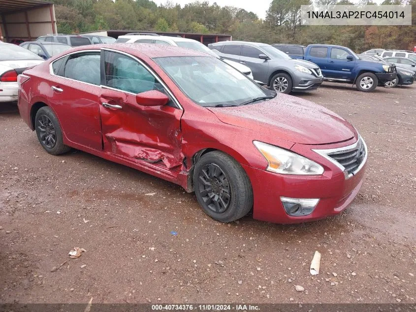 2015 Nissan Altima 2.5 S VIN: 1N4AL3AP2FC454014 Lot: 40734376