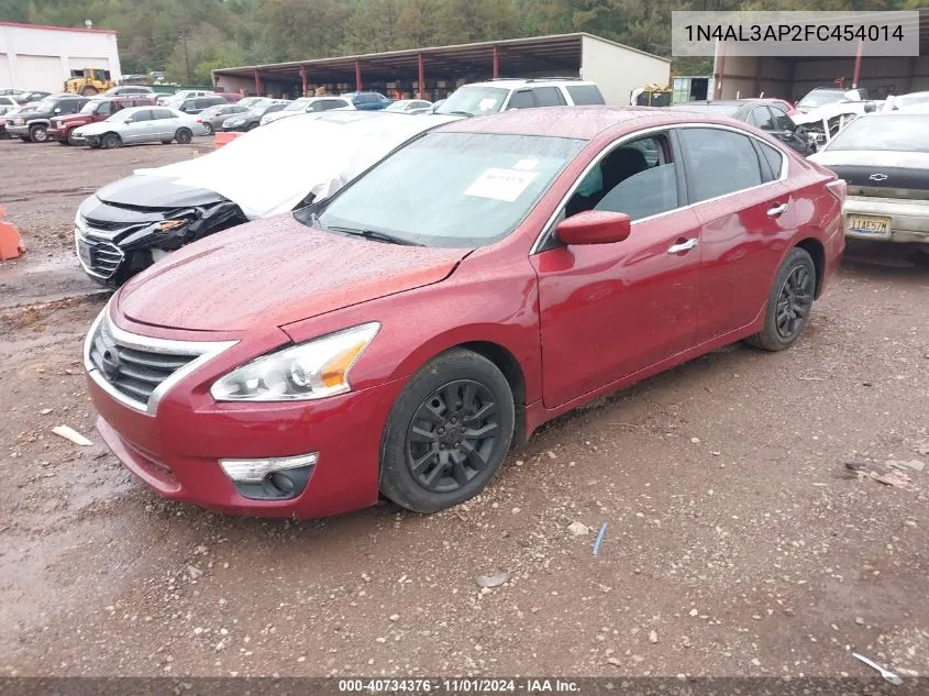 2015 Nissan Altima 2.5 S VIN: 1N4AL3AP2FC454014 Lot: 40734376