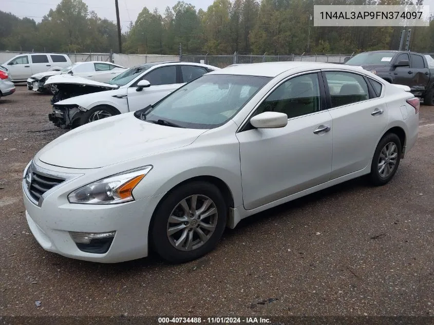 2015 Nissan Altima 2.5 S VIN: 1N4AL3AP9FN374097 Lot: 40734488