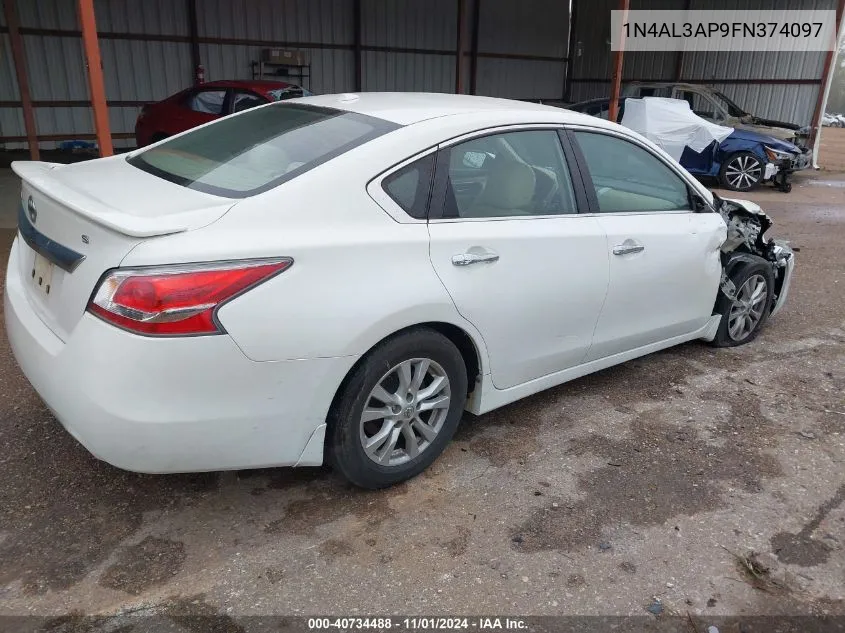 2015 Nissan Altima 2.5 S VIN: 1N4AL3AP9FN374097 Lot: 40734488