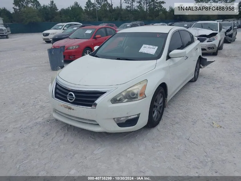 2015 Nissan Altima 2.5 S VIN: 1N4AL3AP8FC488958 Lot: 40735299