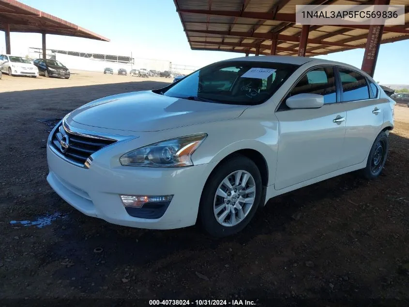 2015 Nissan Altima 2.5 S VIN: 1N4AL3AP5FC569836 Lot: 40738024