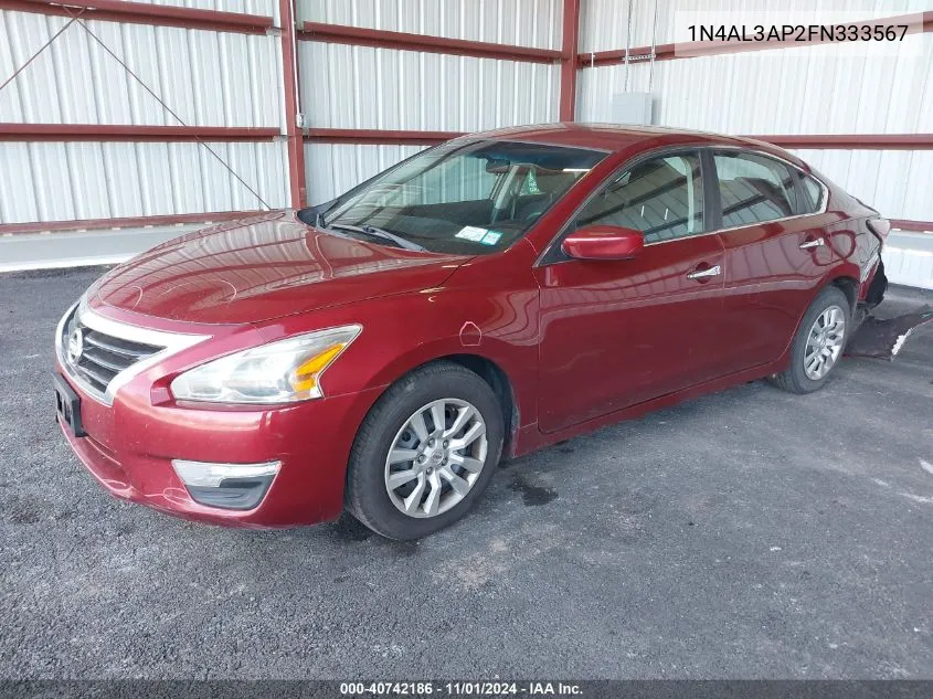 2015 Nissan Altima 2.5 S VIN: 1N4AL3AP2FN333567 Lot: 40742186