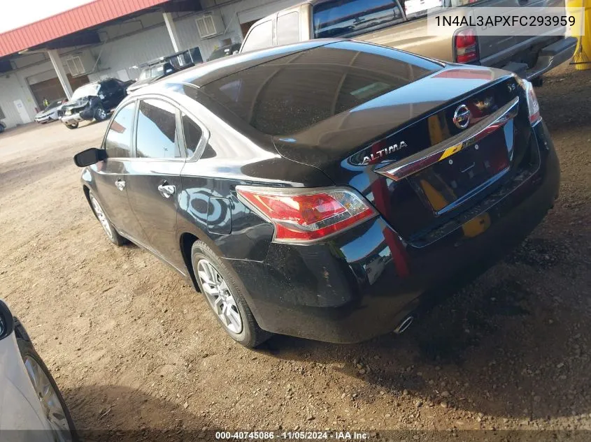 2015 Nissan Altima 2.5/2.5 S/2.5 Sl/2.5 Sv VIN: 1N4AL3APXFC293959 Lot: 40745086