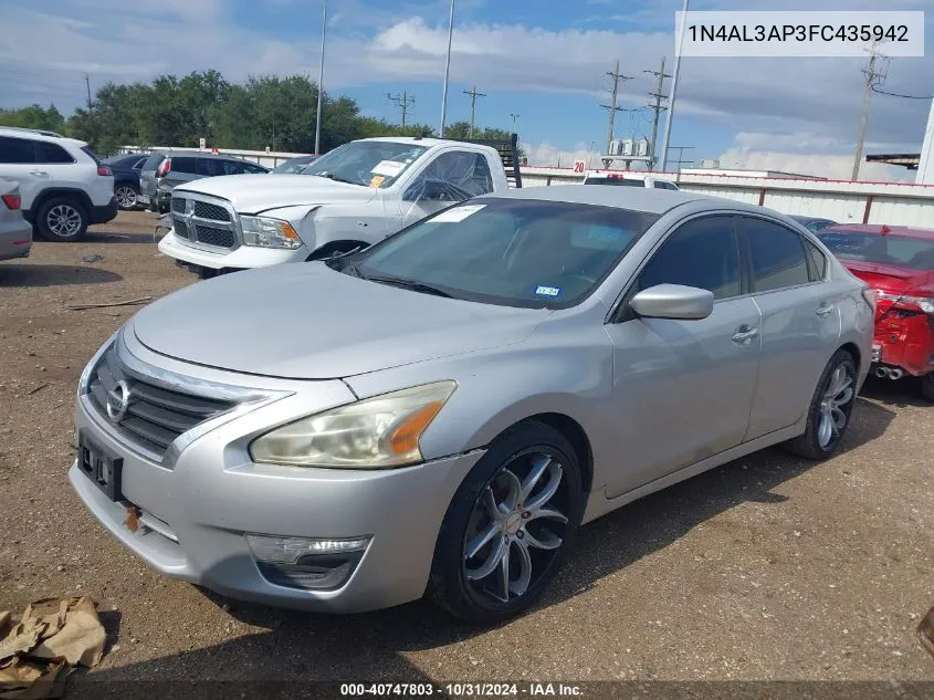 2015 Nissan Altima 2.5/2.5 S/2.5 Sl/2.5 Sv VIN: 1N4AL3AP3FC435942 Lot: 40747803