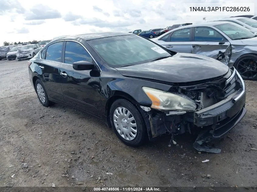 2015 Nissan Altima 2.5 S VIN: 1N4AL3AP1FC286026 Lot: 40749506