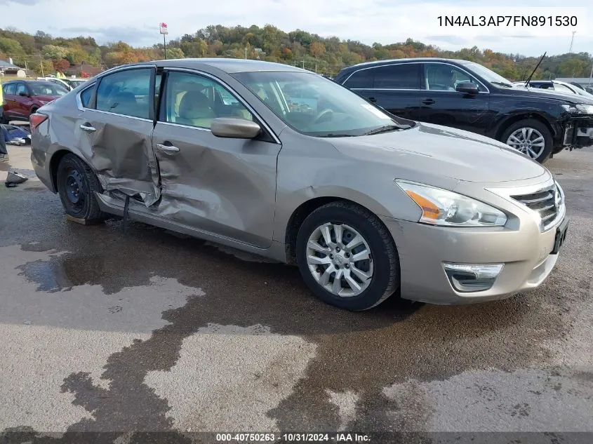 2015 Nissan Altima 2.5/2.5 S/2.5 Sl/2.5 Sv VIN: 1N4AL3AP7FN891530 Lot: 40750263