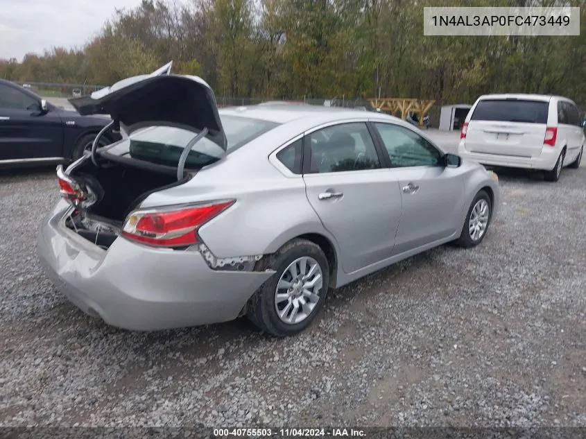 2015 Nissan Altima 2.5/S/Sv/Sl VIN: 1N4AL3AP0FC473449 Lot: 40755503