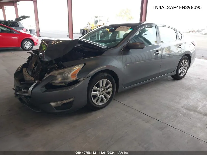 2015 Nissan Altima 2.5/2.5 S/2.5 Sl/2.5 Sv VIN: 1N4AL3AP4FN398095 Lot: 40756442