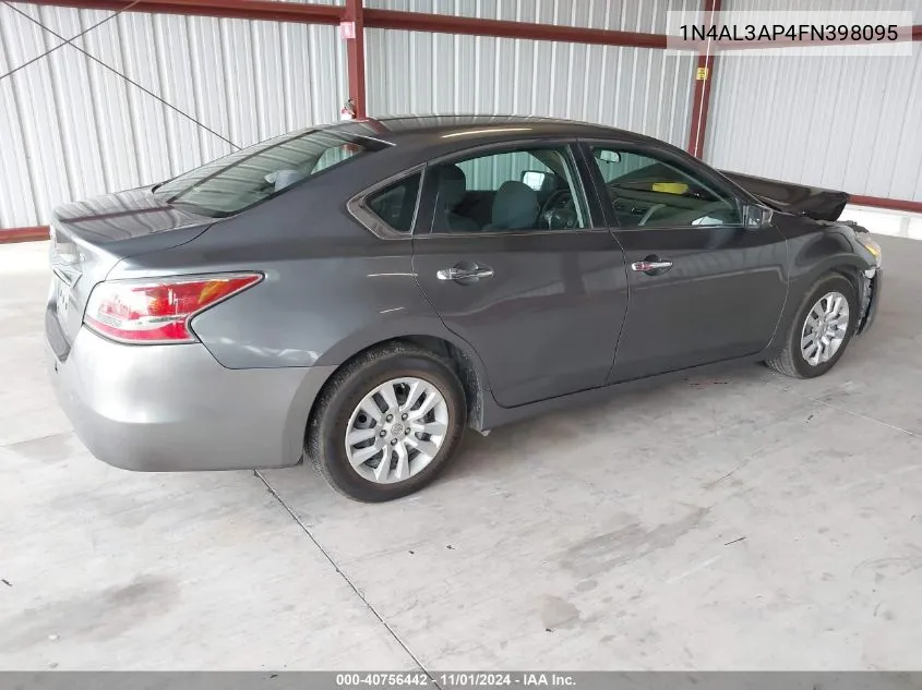 2015 Nissan Altima 2.5/2.5 S/2.5 Sl/2.5 Sv VIN: 1N4AL3AP4FN398095 Lot: 40756442