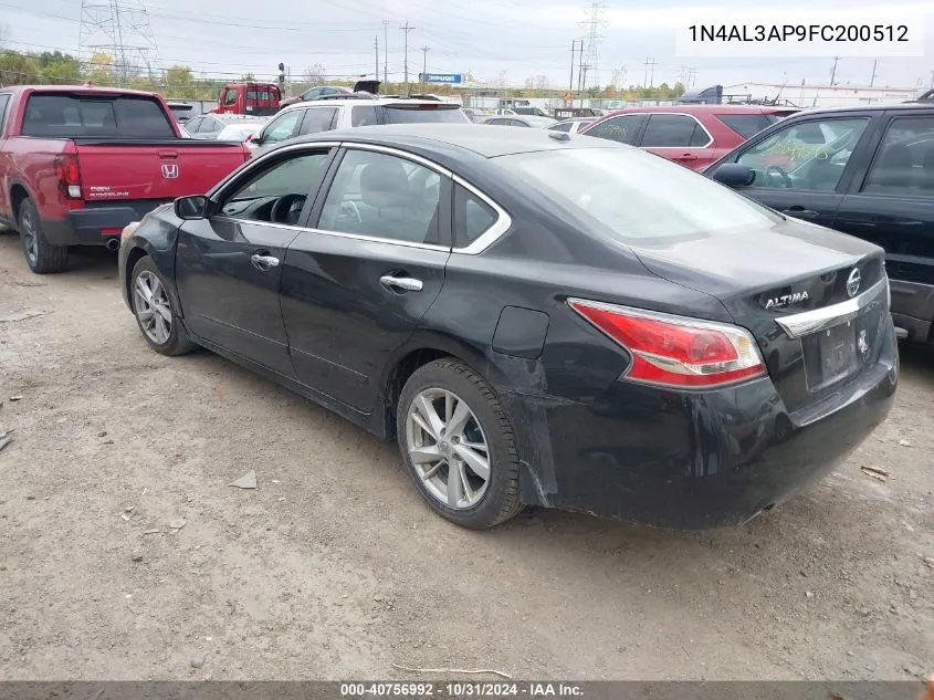 2015 Nissan Altima 2.5 Sv VIN: 1N4AL3AP9FC200512 Lot: 40756992