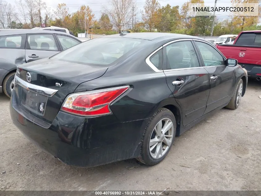 2015 Nissan Altima 2.5 Sv VIN: 1N4AL3AP9FC200512 Lot: 40756992