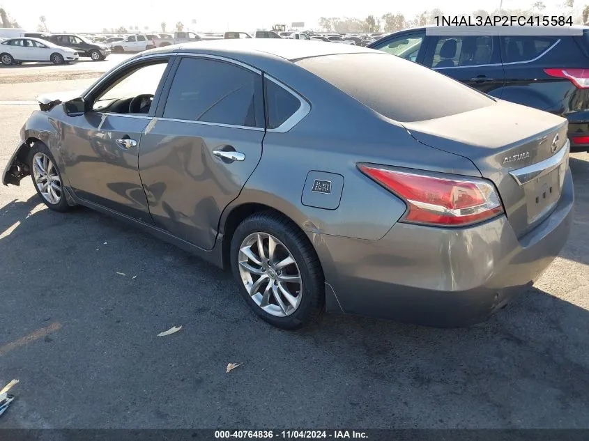 2015 Nissan Altima 2.5 S VIN: 1N4AL3AP2FC415584 Lot: 40764836