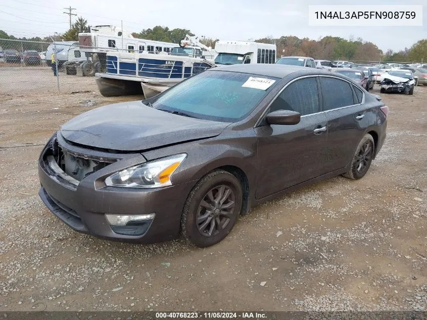 2015 Nissan Altima 2.5 S VIN: 1N4AL3AP5FN908759 Lot: 40768223