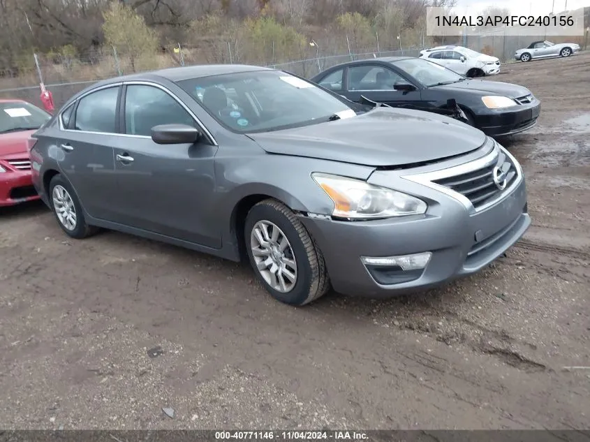 2015 Nissan Altima 2.5/2.5 S/2.5 Sl/2.5 Sv VIN: 1N4AL3AP4FC240156 Lot: 40771146