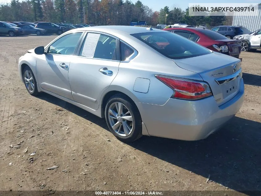 2015 Nissan Altima 2.5 Sl VIN: 1N4AL3APXFC439714 Lot: 40773404