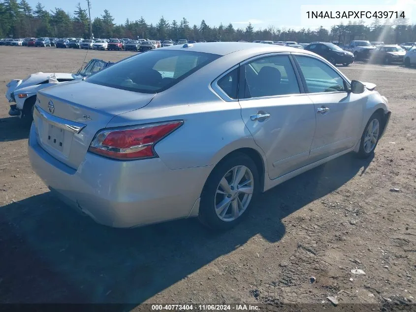 2015 Nissan Altima 2.5 Sl VIN: 1N4AL3APXFC439714 Lot: 40773404