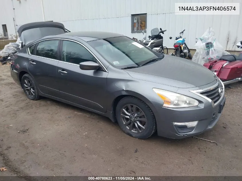 2015 Nissan Altima 2.5 S VIN: 1N4AL3AP3FN406574 Lot: 40780623