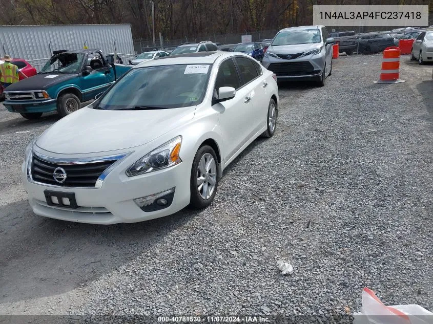 2015 Nissan Altima 2.5 Sl VIN: 1N4AL3AP4FC237418 Lot: 40781530