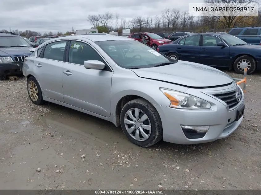 2015 Nissan Altima 2.5 S VIN: 1N4AL3AP8FC298917 Lot: 40783124